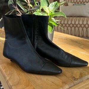 Zara leather ankle boots